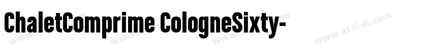 ChaletComprime CologneSixty字体转换